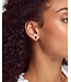 Emilie Gold Stud Earrings In Iridescent Drusy