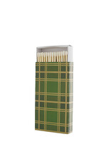 Green & Gold Plaid Matchbox