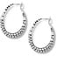 Pebble Pave Hoop Earrings