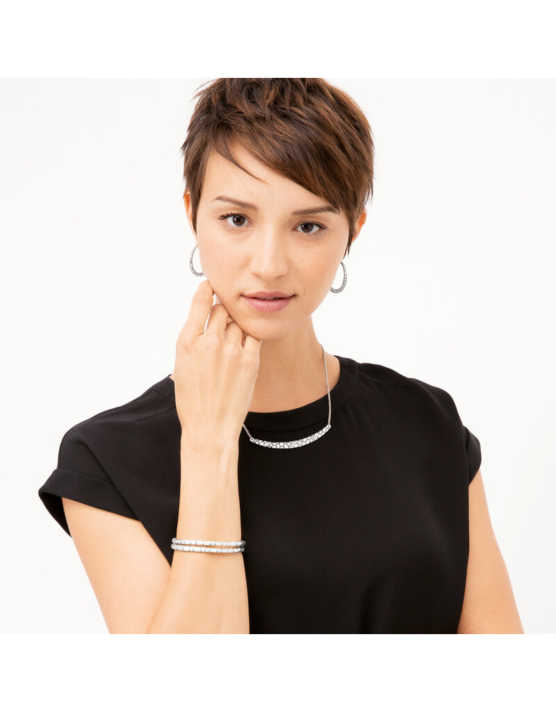 BRIGHTON Pebble Pave Hoop Earrings