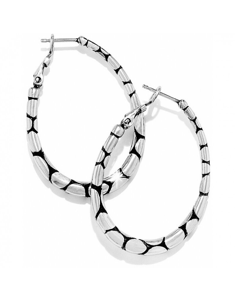 BRIGHTON Pebble Oval Hoop Earrings
