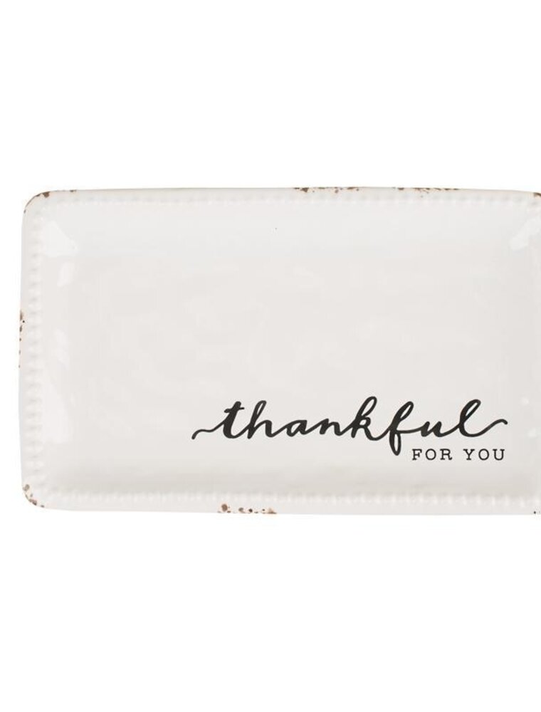 GLORY HAUS "Thankful For You" Trinket Tray
