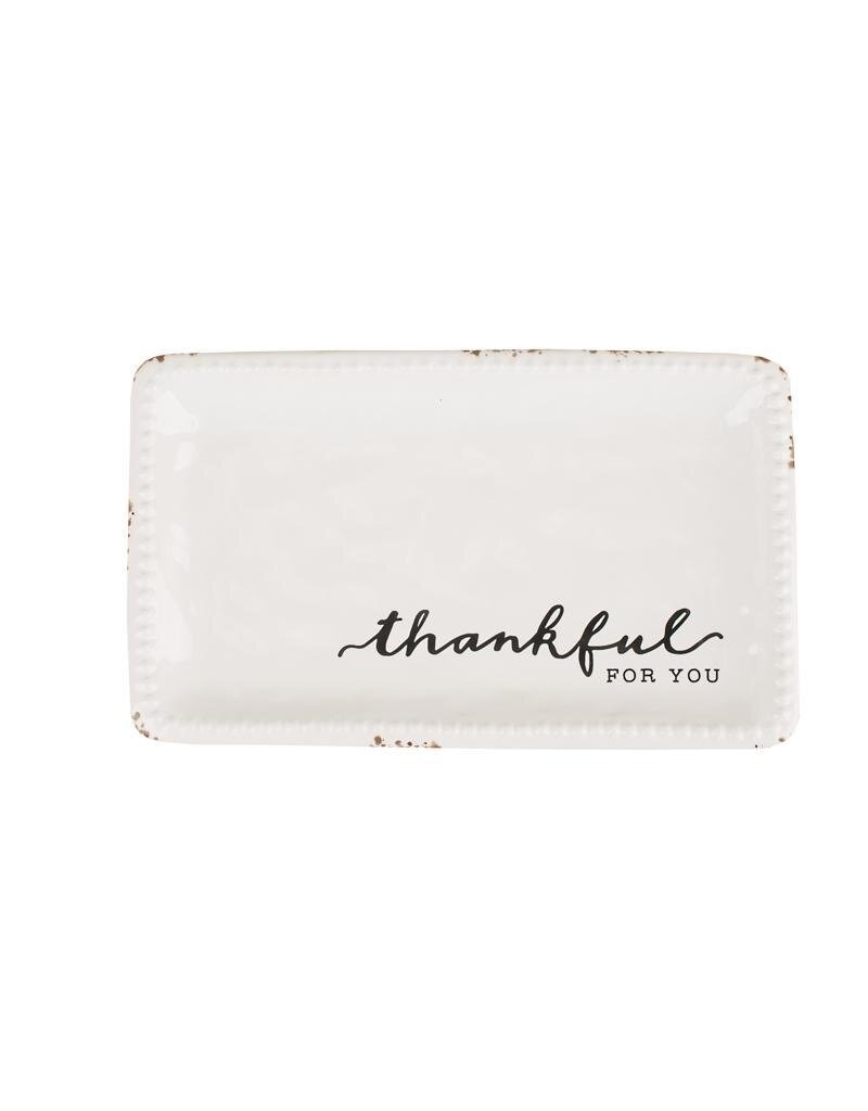 GLORY HAUS "Thankful For You" Trinket Tray