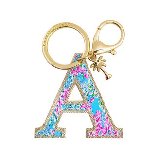 LILLY PULITZER Initial Keychain, Letter A