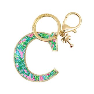 LILLY PULITZER Initial Keychain, Letter C