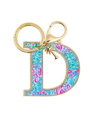 LILLY PULITZER Initial Keychain, Letter D