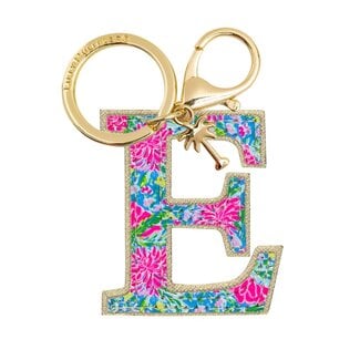 LILLY PULITZER Initial Keychain, Letter E