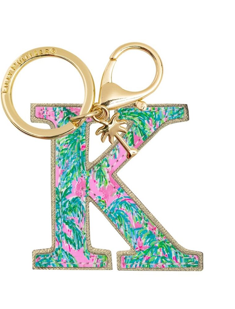 LILLY PULITZER Initial Keychain, Letter K