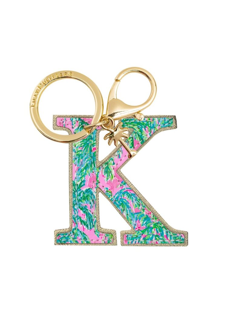 LILLY PULITZER Initial Keychain, Letter K