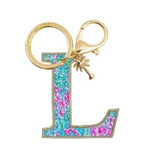 LILLY PULITZER Initial Keychain, Letter L