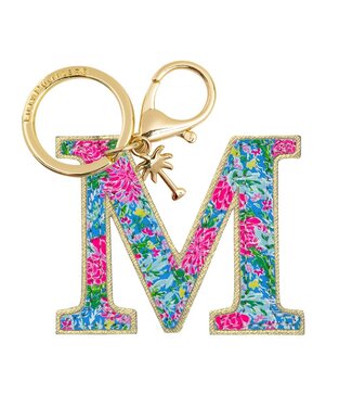 LILLY PULITZER Initial Keychain, Letter M
