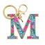 Initial Keychain, Letter M