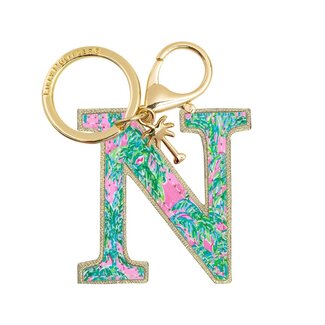 LILLY PULITZER Initial Keychain, Letter N