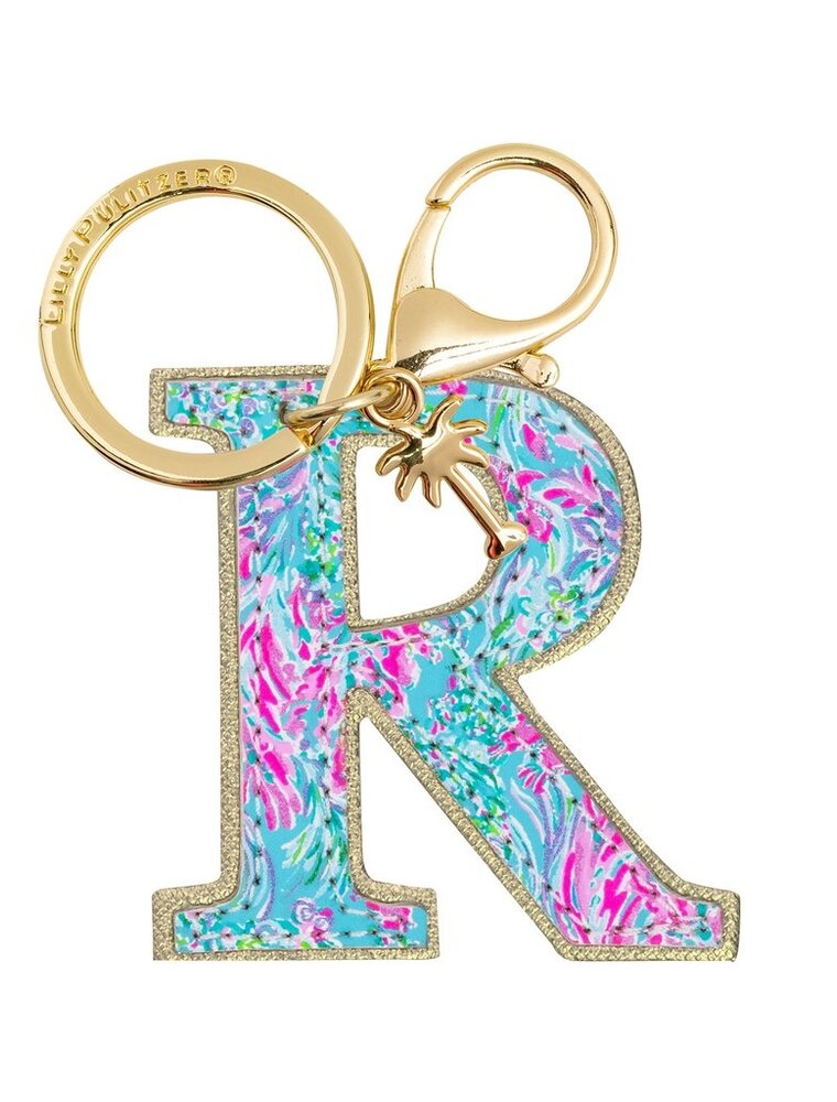 LILLY PULITZER Initial Keychain, Letter R