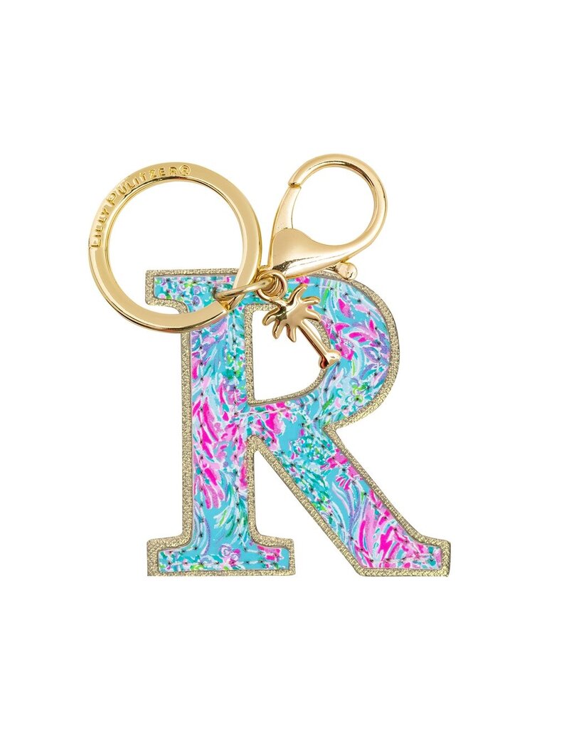 LILLY PULITZER Initial Keychain, Letter R