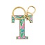 Initial Keychain, Letter T