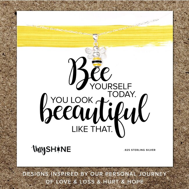 Bee Yourself Necklace - Tiny Shine