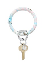 Silicone Big O Key Ring in Pastel Marble
