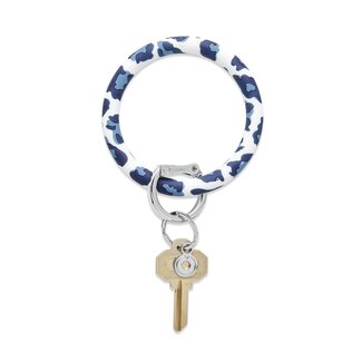 OVENTURE Silicone Big O Key Ring in Navy Leopard