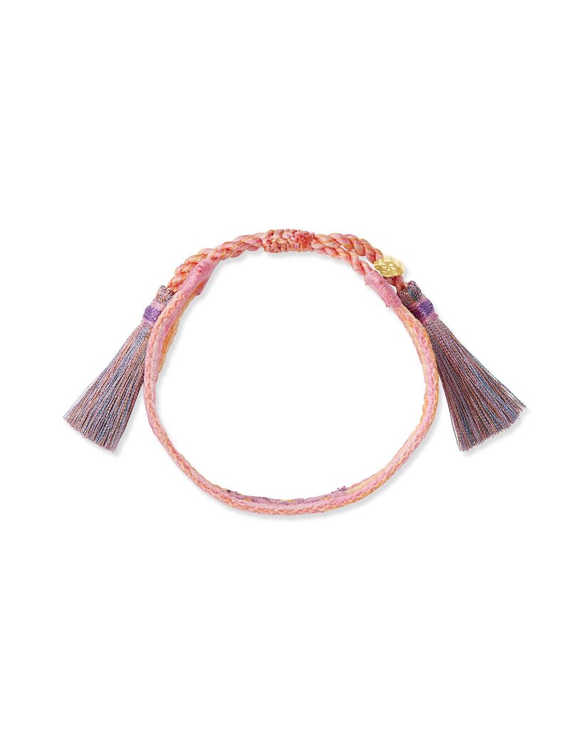 KENDRA SCOTT DESIGN Mom Gold Friendship Bracelet In Pink Mix