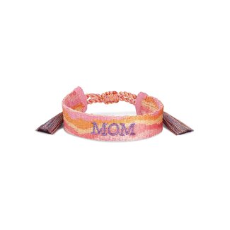 KENDRA SCOTT DESIGN Mom Gold Friendship Bracelet In Pink Mix
