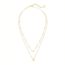 Ari Heart Gold Multi Strand Necklace