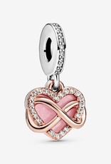 PANDORA Sparkling Infinity Heart Dangle Charm