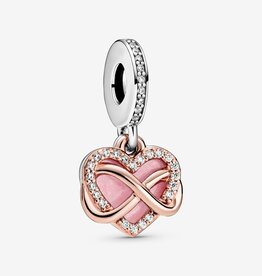 PANDORA Sparkling Infinity Heart Dangle Charm