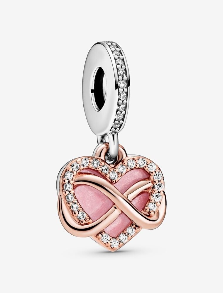 PANDORA Sparkling Infinity Heart Dangle Charm