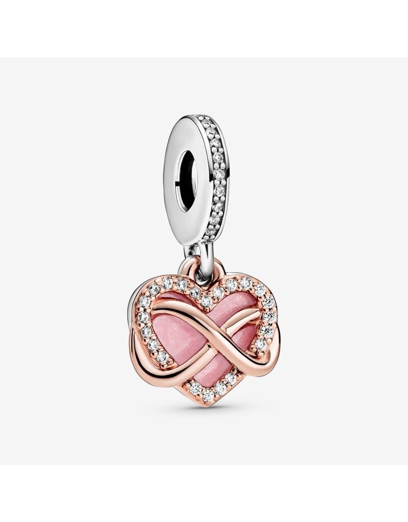 PANDORA Sparkling Infinity Heart Dangle Charm