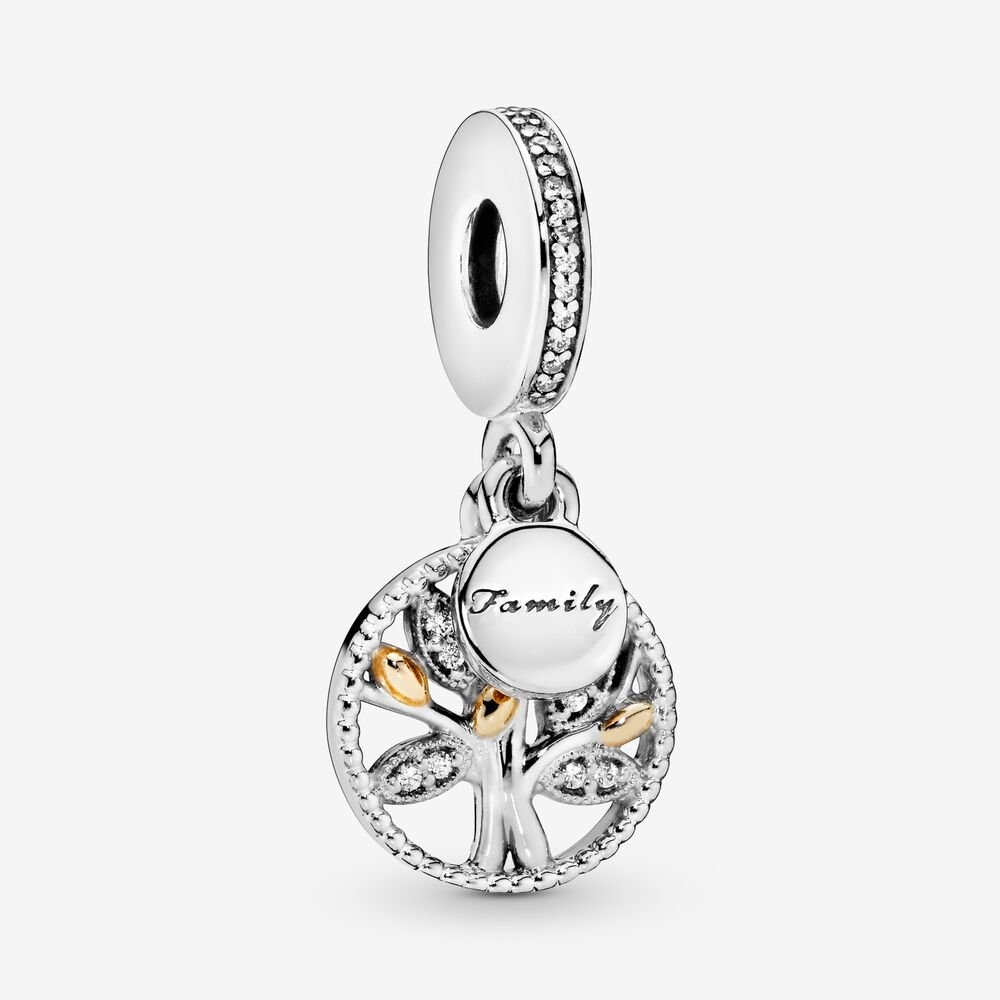 PANDORA Sparkling Family Tree Dangle Charm