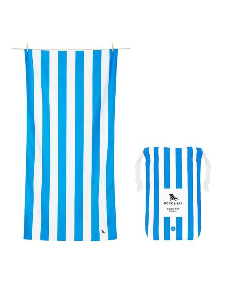 DOCK & BAY Quick Dry XL Towel in Bondi Blue