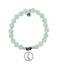 One Step At A Time Bracelet in Green Angelite & Silver