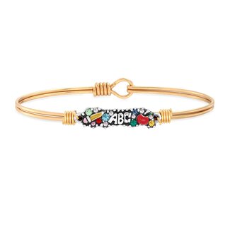 LUCA & DANNI Teacher Medley Bangle Bracelet in Gold