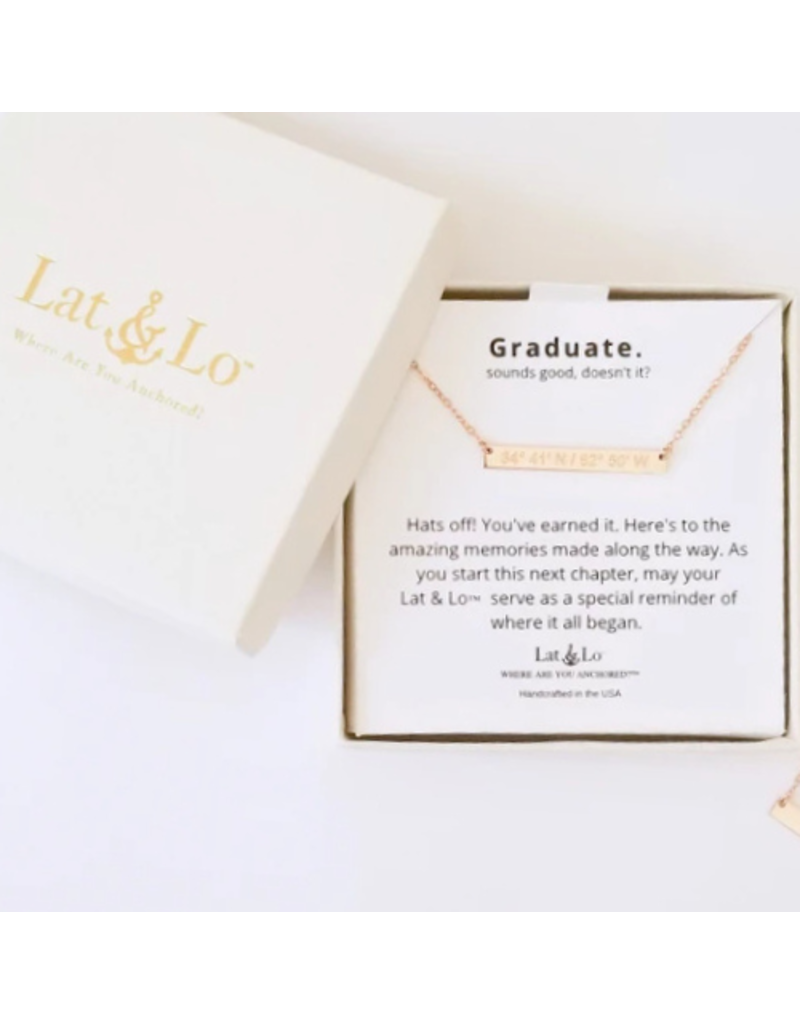 LAT & LO The Graduate Bar Necklace - Methacton