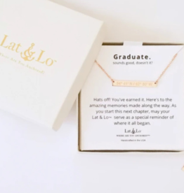 LAT & LO The Graduate Bar Necklace - Perkiomen Valley