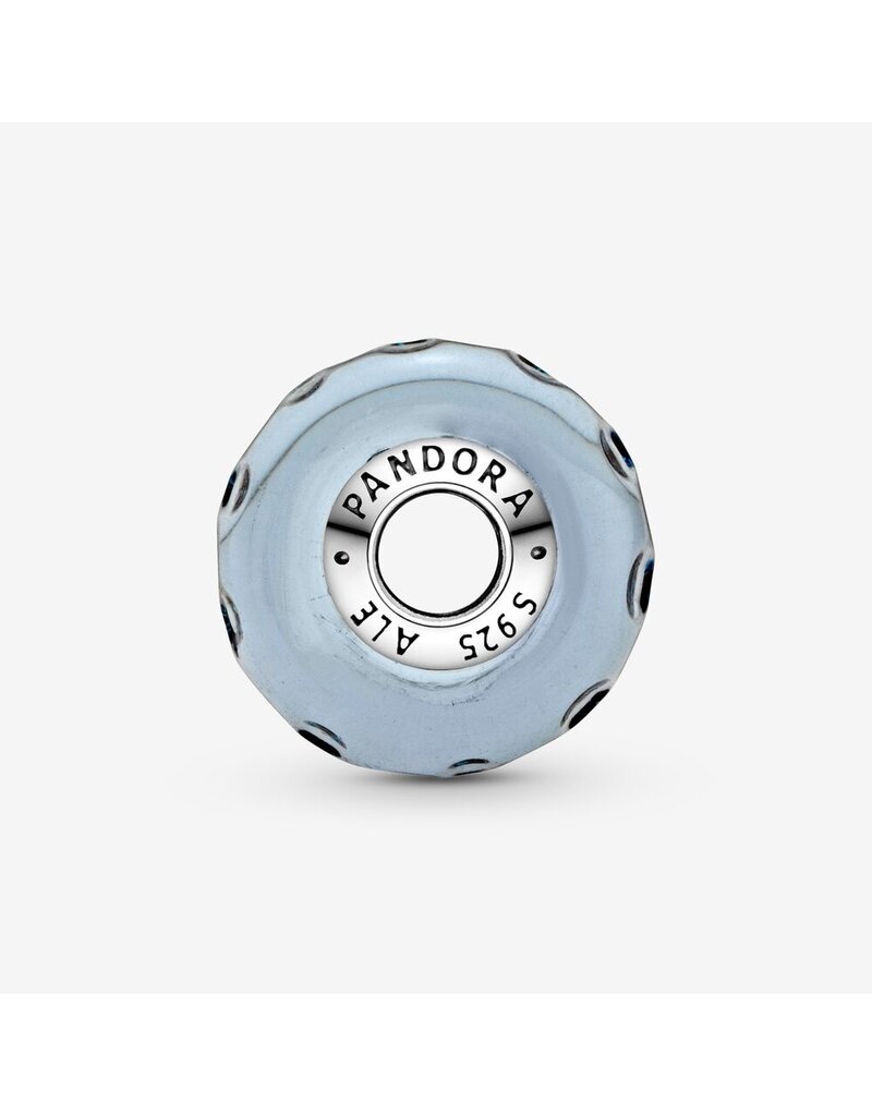 PANDORA Wavy Dark Blue Murano Glass Ocean Charm
