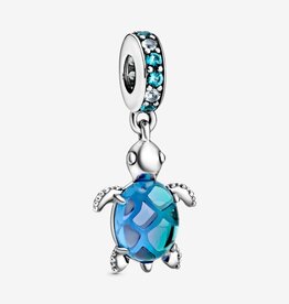 PANDORA Murano Glass Sea Turtle Dangle Charm