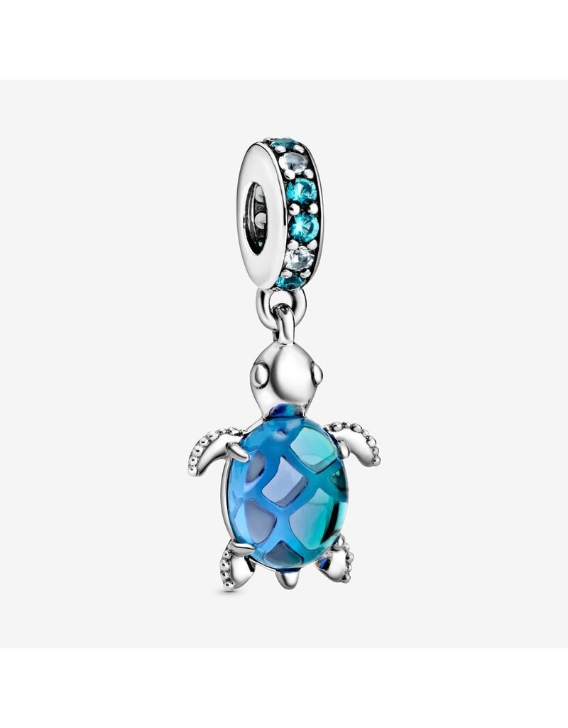 PANDORA Murano Glass Sea Turtle Dangle Charm