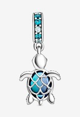 PANDORA Murano Glass Sea Turtle Dangle Charm