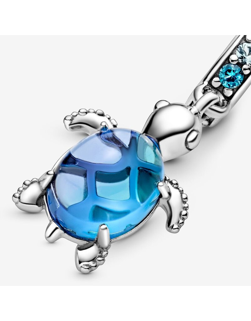 PANDORA Murano Glass Sea Turtle Dangle Charm