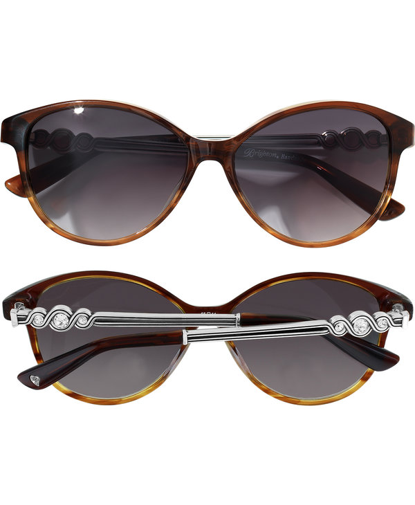 Infinity Sparkle Sunglasses in Brown