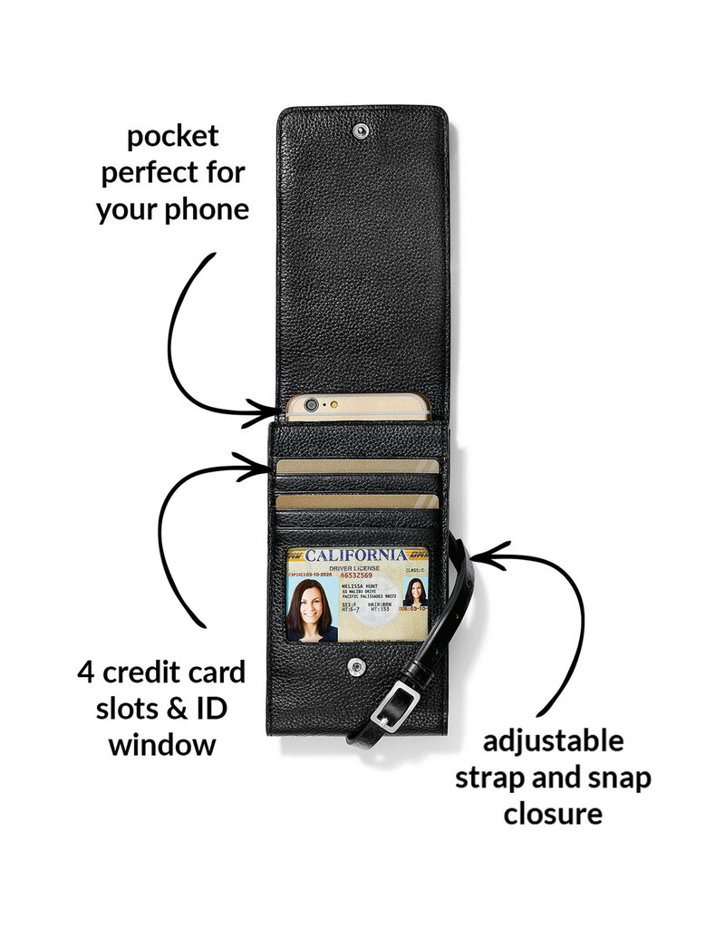 BRIGHTON Ferrara Phone Organizer in Black