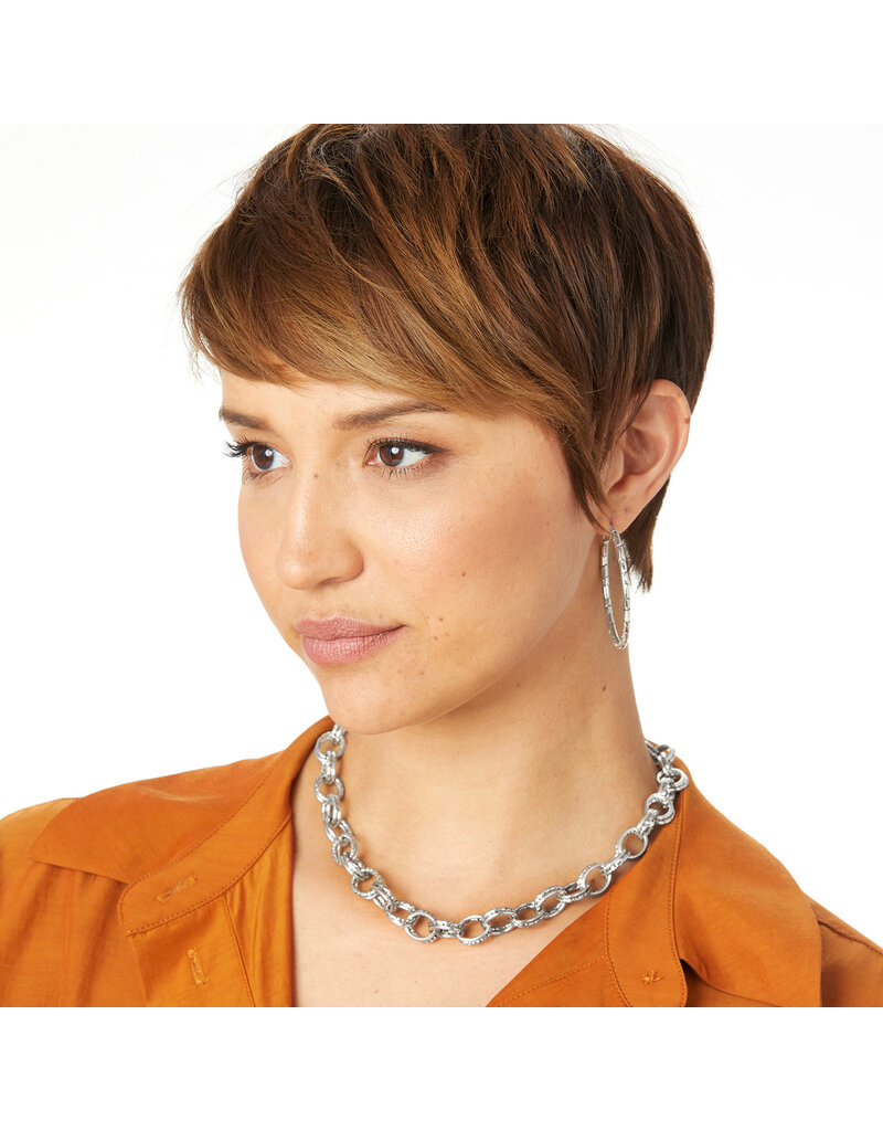 BRIGHTON Pebble Large Hoop Earrings