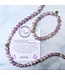 Friendship Stacker Bracelet in Mauve Jade & Silver