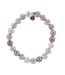 Friendship Stacker Bracelet in Mauve Jade & Silver