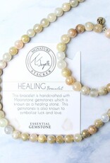 TJAZELLE Healing Stacker Bracelet in Moonstone & Silver TJAZELLE Healing Stacker Bracelet in Moonstone & Silver