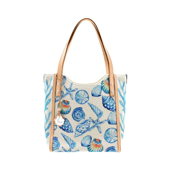 TOTE BAG: Patterned Lining - Butterfly Patch - Two pockets