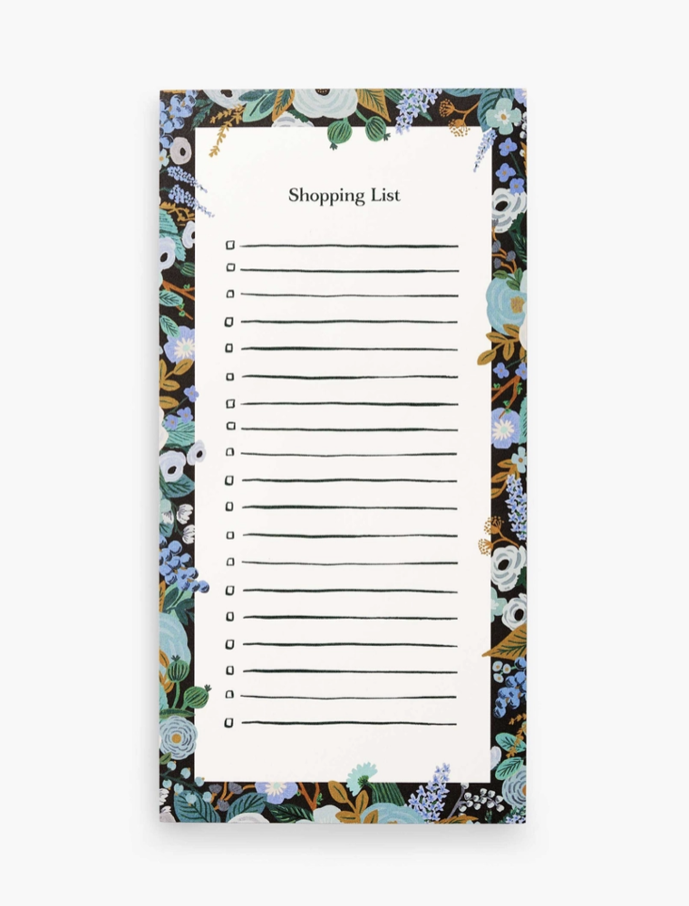 RIFLE PAPER COMPANY Market Pad in Garden Party Blue