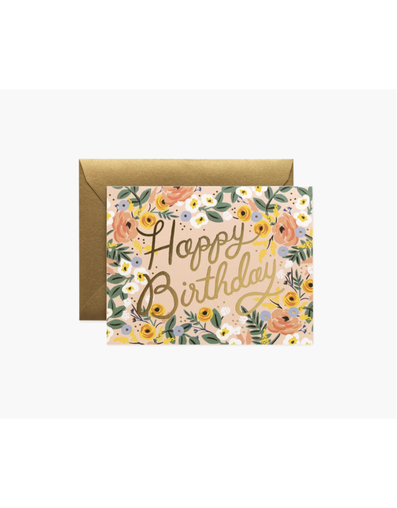 RIFLE PAPER COMPANY Rosé Birthday Card